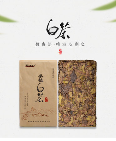 帅湘红-桑植白茶砖 168元包邮 500g